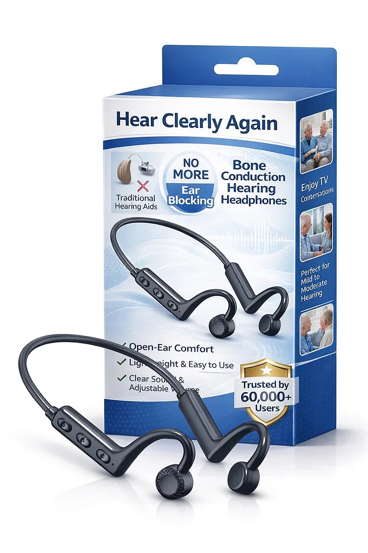 🌎Ends Today: 70% OFF!⏰👂Revitalize your ears again💖 💥 LIMITED TIME OFFER!🔥Bone Conduction Smart Hearing Aid Bluetooth Earphones