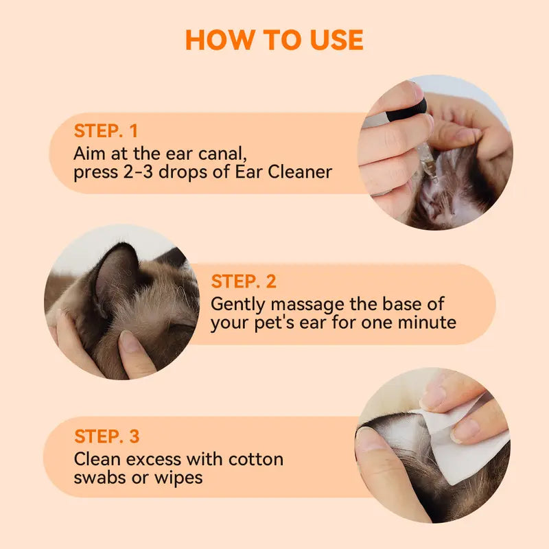 Pet ear cleaning solution
