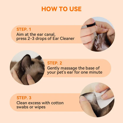 Pet ear cleaning solution