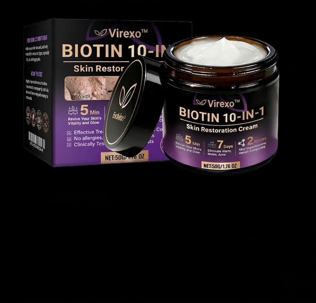 Made and Shipped from USA ✨Virexo™ Biotin 10-in-1 Skin Restoration Cream 🍀