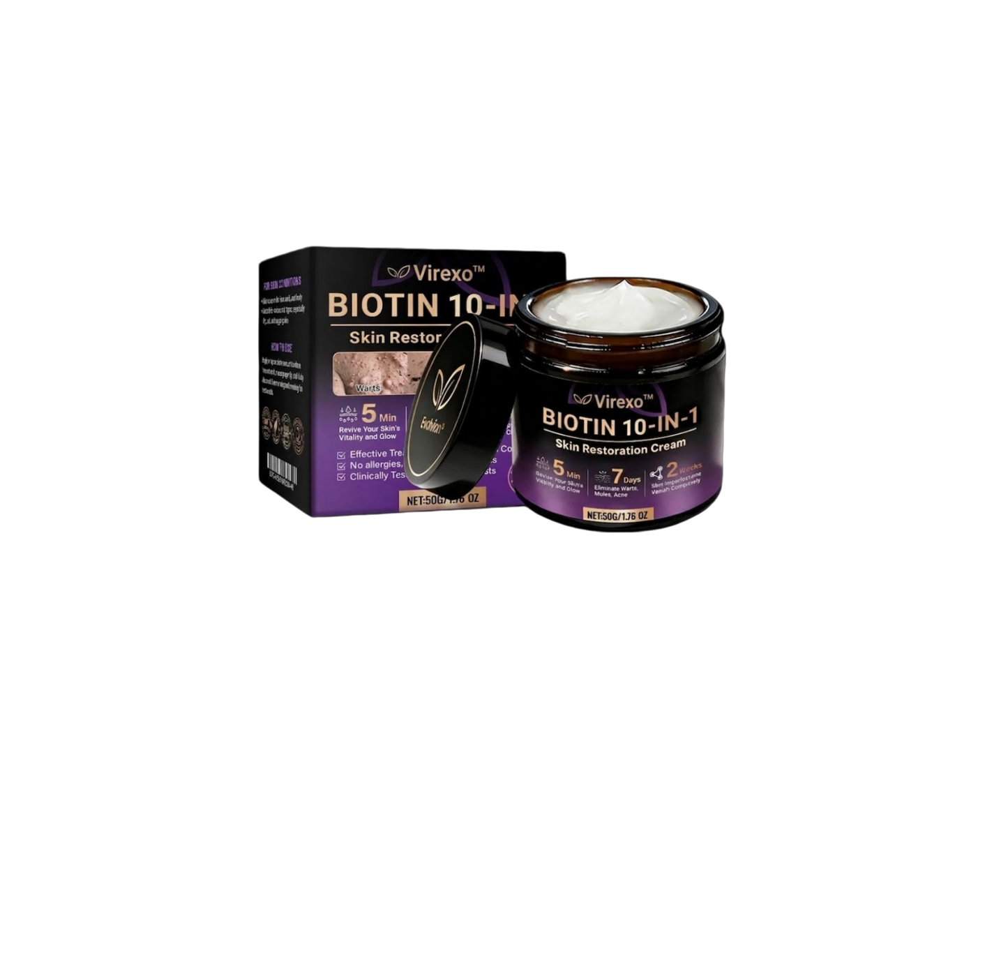 Made and Shipped from USA ✨Virexo™ Biotin 10-in-1 Skin Restoration Cream 🍀