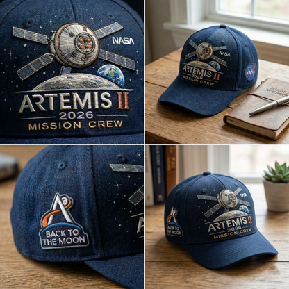 🚀Flash Sale 🌕 Artemis II Lunar Mission Commemorative Cap
