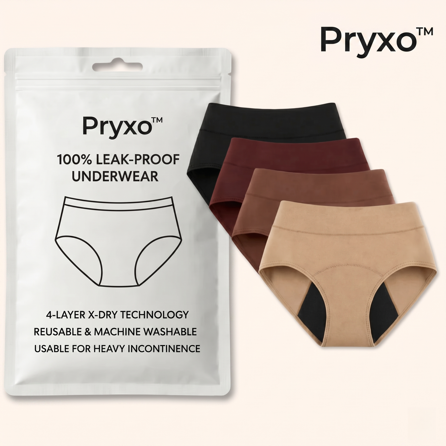 💖Last Day 50% OFF|LBMLBM™  100% Leak-Proof Underwear 4-pack🌸