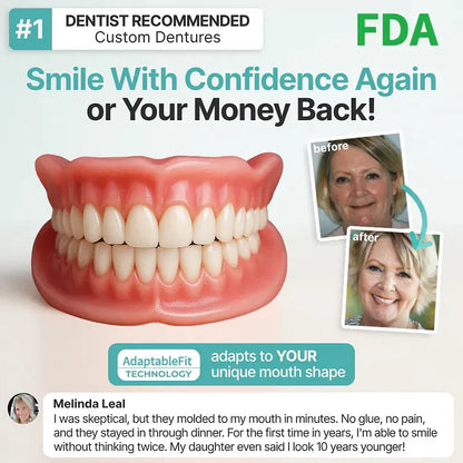 Limited-time sale is about to end! ⏰Pryxo™ Medical Full Denture with Strong Suctiond🦷Obtain American Dental Association (ADA) Certification